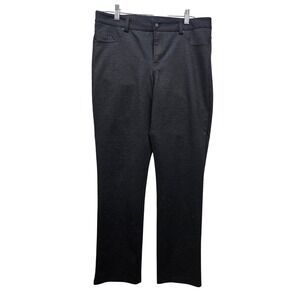 DKNY Jeans Womens Medium Charcoal Gray Stretch Pull On Straight Leg Pants
